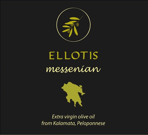 ellotis messenian olive oil label